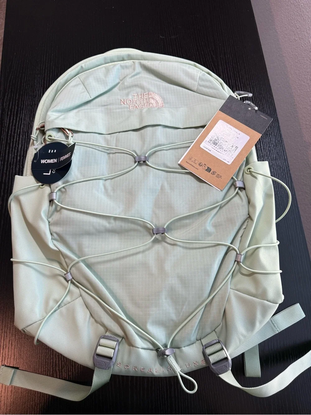 The North Face Women Borealis Luxe misty sage mint backpack NWT